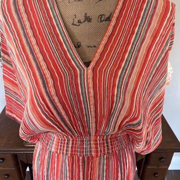 Nina Leonard ladies beautiful summer flowing long maxi dress. NWOT - Picture 4 of 13